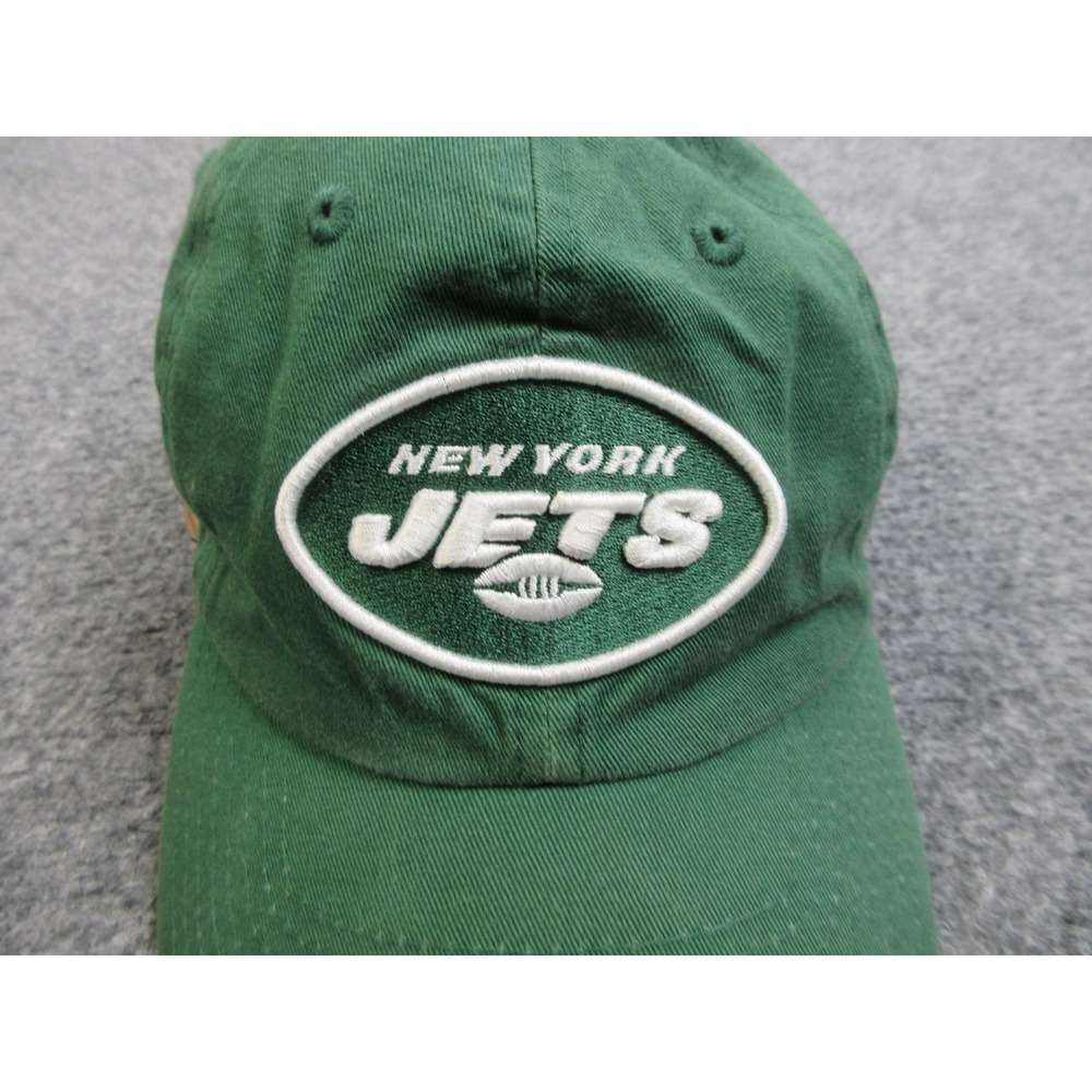 New York Jets Hat Cap Strap Back Green NFL Football Mens One Size New Era - Picture 2 of 15